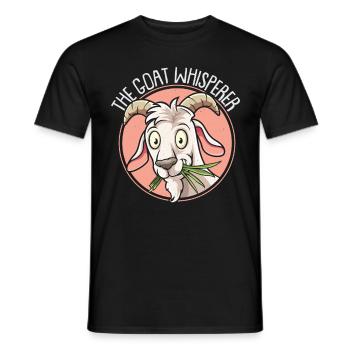 Le défenseur des animaux de chèvres - T-shirt homme - noir - Devant - AI Model Male 178 light (178cm)