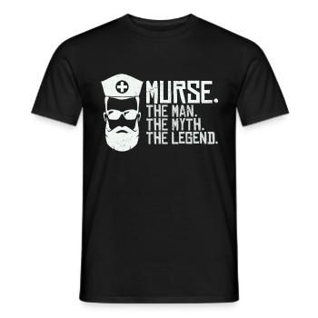 Murse Man Der Mythos Die Legende - Männer T-Shirt - Schwarz - Vorne - AI Model Male 178 light (178cm)
