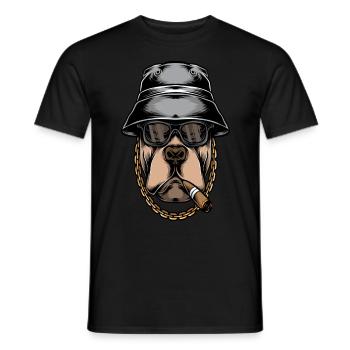 Bulldog Bulldogs Shirt English Bulldog - Men's T-Shirt - black - Front - AI Model Male 178 light (178cm)