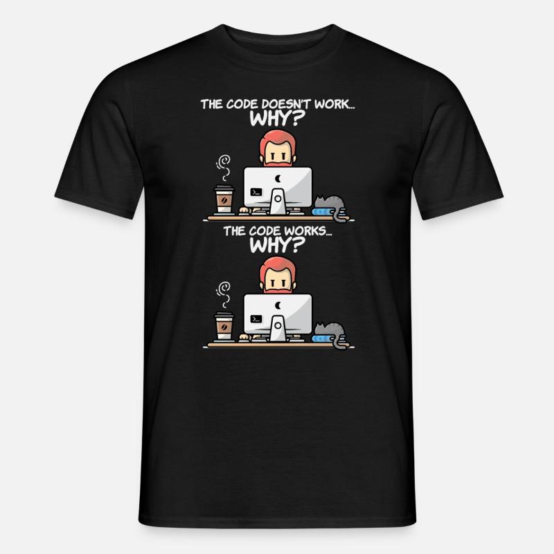 Programmier - Männer T-Shirt - Schwarz