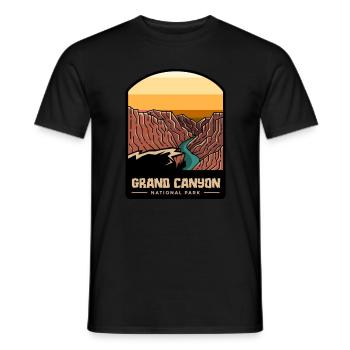 Grand Canyon - Men's T-Shirt - black - Front - AI Model Male 178 light (178cm)