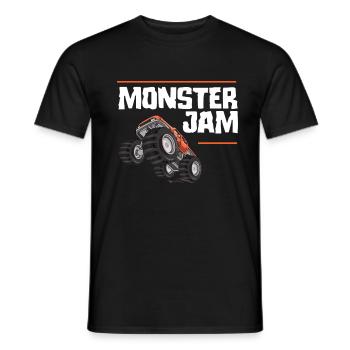 Monster Jam - Men's T-Shirt - black - Front - AI Model Male 178 light (178cm)