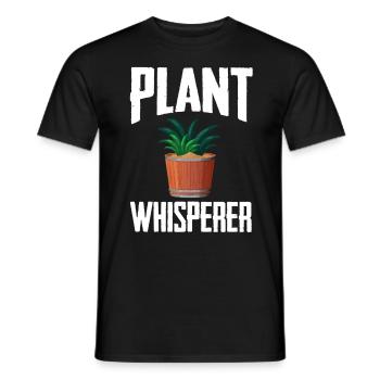 Plant whisperer - Men's T-Shirt - black - Front - AI Model Male 178 light (178cm)