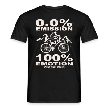 Fahrrad Radfahrer Mountainbike Radsport - Männer T-Shirt - Schwarz - Vorne - AI Model Male 178 light (178cm)
