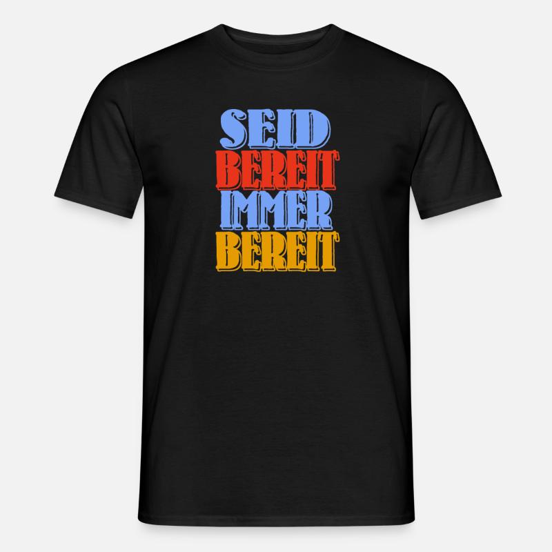 seid bereit immer bereit Pioniere ddr - Männer T-Shirt - Schwarz
