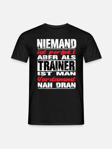 Trainer Trainer Sprüche Fußballtrainer Sport - Männer T-Shirt - Schwarz