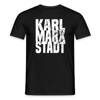 karl marx stadt - Männer T-Shirt - Schwarz - Vorne - AI Model Male 178 light (178cm)