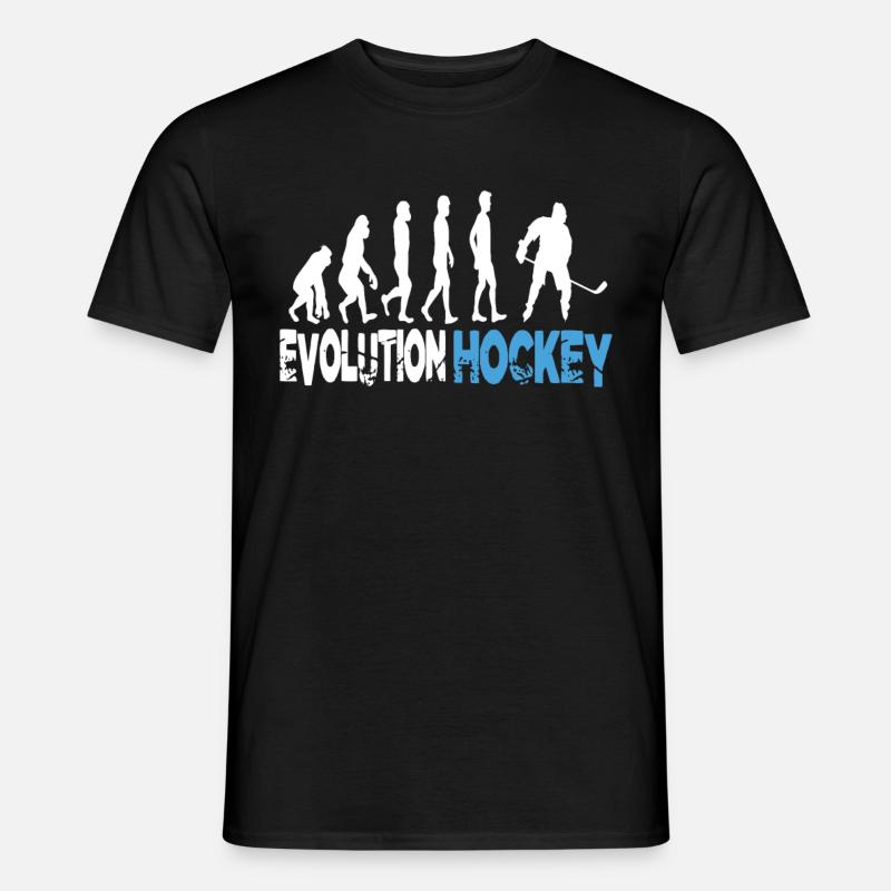 Evolution Hockey - Männer T-Shirt - Schwarz