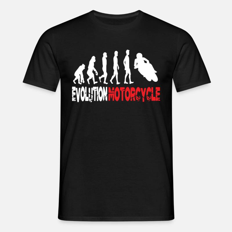 Evolution Motorcycle - Men's T-Shirt - black