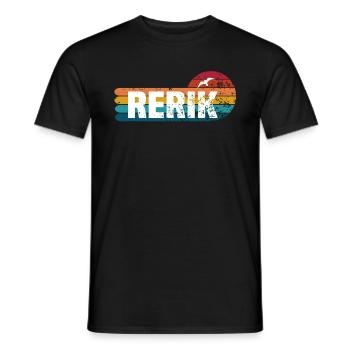 Rerik - Männer T-Shirt - Schwarz - Vorne - AI Model Male 178 light (178cm)
