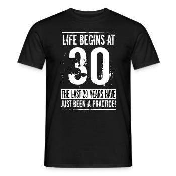 30e anniversaire - T-shirt homme - noir - Devant - AI Model Male 178 light (178cm)
