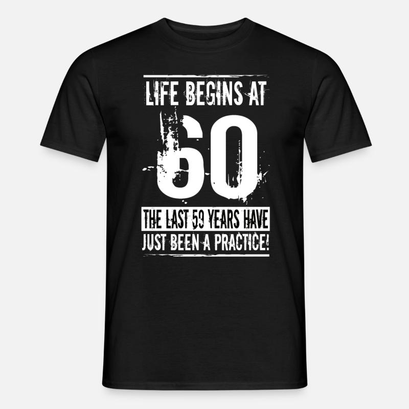 60 Geburtstag - Männer T-Shirt - Schwarz
