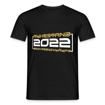 Ruhestand 2022 Eine Echte Legende - Männer T-Shirt - Schwarz - Vorne - AI Model Male 178 light (178cm)