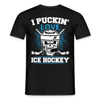 Bâtons de hockey sur glace Hockey sur glace Hockey sur glace - T-shirt homme - noir - Devant - AI Model Male 178 light (178cm)