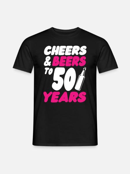 50th birthday - Men's T-Shirt - black