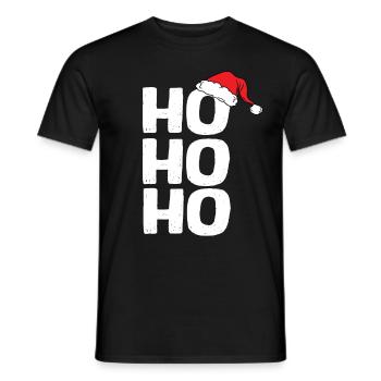 Ho Ho Ho - Männer T-Shirt - Schwarz - Vorne - AI Model Male 178 light (178cm)
