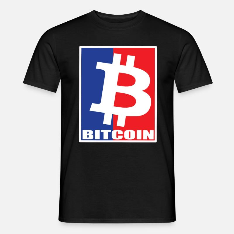 Bitcoin - Männer T-Shirt - Schwarz