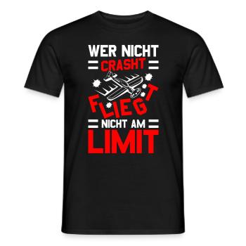 Modellflug Modellbauer Modellflieger Modelflug - Männer T-Shirt - Schwarz - Vorne - AI Model Male 178 light (178cm)