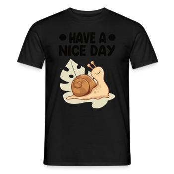 Escargot - T-shirt homme - noir - Devant - AI Model Male 178 light (178cm)