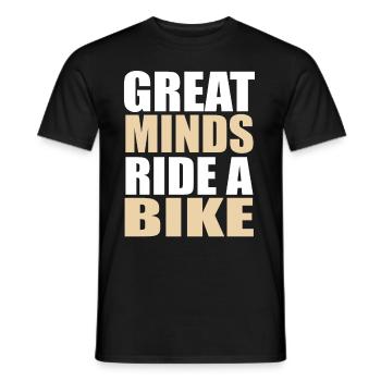 Bicyclette - T-shirt homme - noir - Devant - AI Model Male 178 light (178cm)