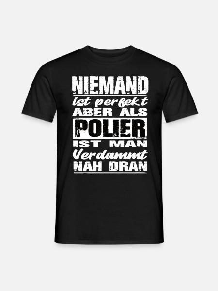 Polier - Männer T-Shirt - Schwarz