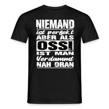 Ossi - Männer T-Shirt - Schwarz - Vorne - AI Model Male 178 light (178cm)