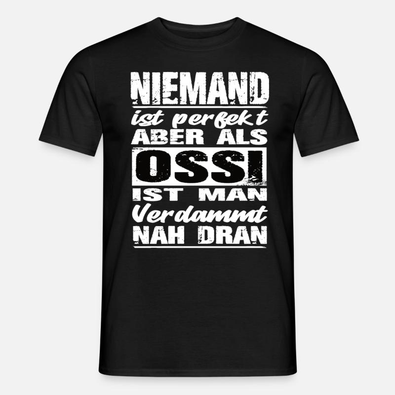 Ossi - Männer T-Shirt - Schwarz