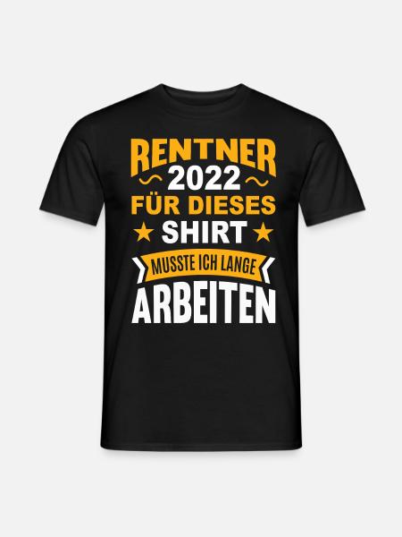 Rentner 2022 - Männer T-Shirt - Schwarz