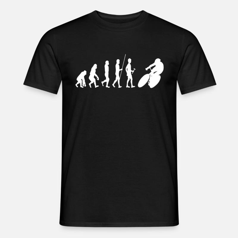 Rennrad Evolution - Männer T-Shirt - Schwarz