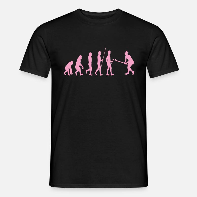Feldhockey Evolution - Männer T-Shirt - Schwarz