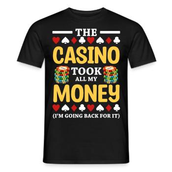 Kartenspiel Ace - Männer T-Shirt - Schwarz - Vorne - AI Model Male 178 light (178cm)