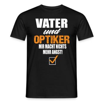 Vater und Optiker - Männer T-Shirt - Schwarz - Vorne - AI Model Male 178 light (178cm)