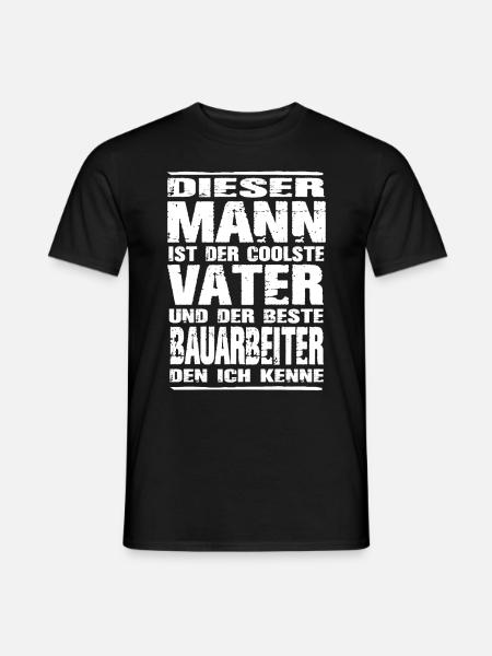Bauarbeiter - Männer T-Shirt - Schwarz