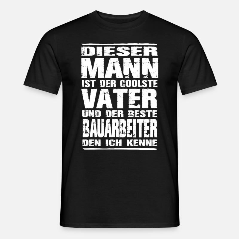 Bauarbeiter - Männer T-Shirt - Schwarz