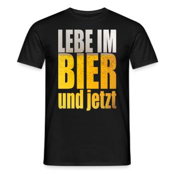 Bier Sprüche Festival Après Ski Party Mallorca - Männer T-Shirt - Schwarz - Vorne - AI Model Male 178 light (178cm)