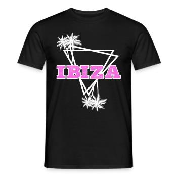 Ibiza Sommer Sonne Strand Meer Palmen Urlaub - Männer T-Shirt - Schwarz - Vorne - AI Model Male 178 light (178cm)