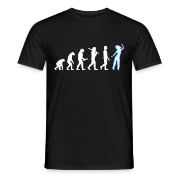 Techno House Party EDM Festival Goa Electro Rave - Männer T-Shirt - Schwarz - Vorne - AI Model Male 178 light (178cm)