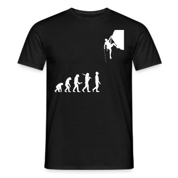 Climbing Mountaineering Bouldering Mountaineers Outdoor - Men's T-Shirt - black - Front - AI Model Male 178 light (178cm)