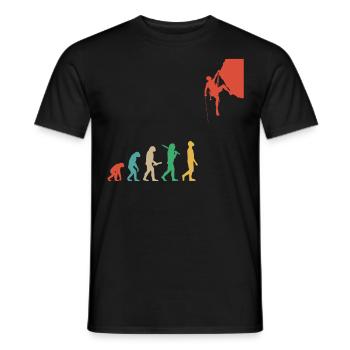 Climbing Mountaineering Bouldering Mountaineers Outdoor - Men's T-Shirt - black - Front - AI Model Male 178 light (178cm)