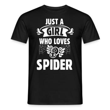 Vogelspinne Tarantula Terraristik Amphibie Spinne - Männer T-Shirt - Schwarz - Vorne - AI Model Male 178 light (178cm)