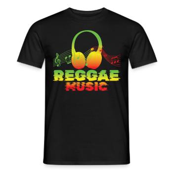 Good Vibes Seulement Rastafari Rasta Jamaïque Reggae - T-shirt homme - noir - Devant - AI Model Male 178 light (178cm)