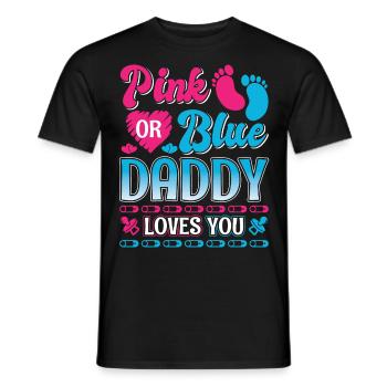 Papa Fille Père Bébé Enfants Fille Garçon - T-shirt homme - noir - Devant - AI Model Male 178 light (178cm)