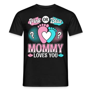 Mama Mutter Baby Geschenk Junge Mädchen - Männer T-Shirt - Schwarz - Vorne - AI Model Male 178 light (178cm)