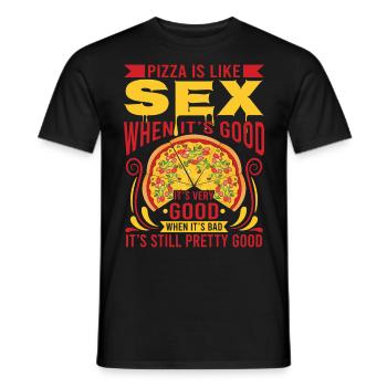 Chef Koch Pizza Pizzakoch Pizzeria Restaurant - Männer T-Shirt - Schwarz - Vorne - AI Model Male 178 light (178cm)