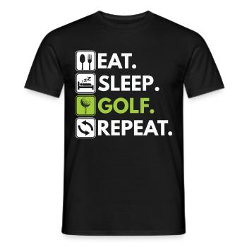 Golf Sport Golfer Golfer Golf course! Golf - Men's T-Shirt - black - Front - AI Model Male 178 light (178cm)