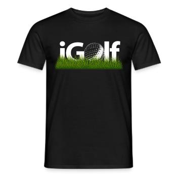 Golf Sport Golfer Golfer Golf course! Golf - Men's T-Shirt - black - Front - AI Model Male 178 light (178cm)