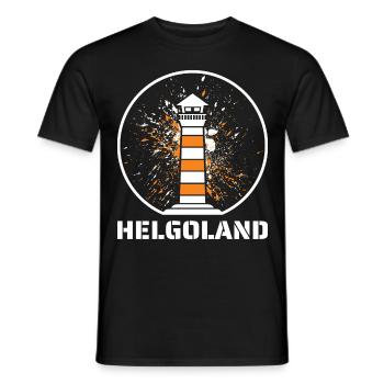 Helgoland Baltic Sea Sylt Deät Lun Lighthouse - Men's T-Shirt - black - Front - AI Model Male 178 light (178cm)