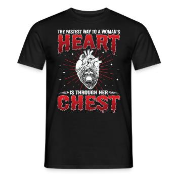 Zombie Horror Horror Film Festival + Halloween - Men's T-Shirt - black - Front - AI Model Male 178 light (178cm)