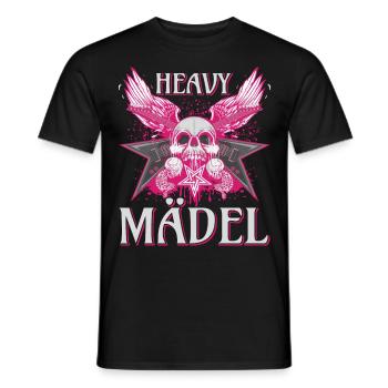 Biker Rocker Woman, Heavy Rock, Punk Girl, Hard - T-shirt homme - noir - Devant - AI Model Male 178 light (178cm)
