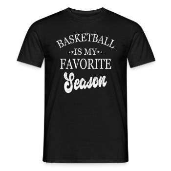 Basketball Is My Favorite Season - Männer T-Shirt - Schwarz - Vorne - AI Model Male 178 light (178cm)